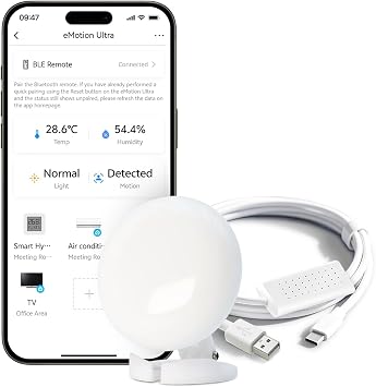eMotion​ Ultra 60GHz mmWave Radar Smart WiFi Presence Sensor