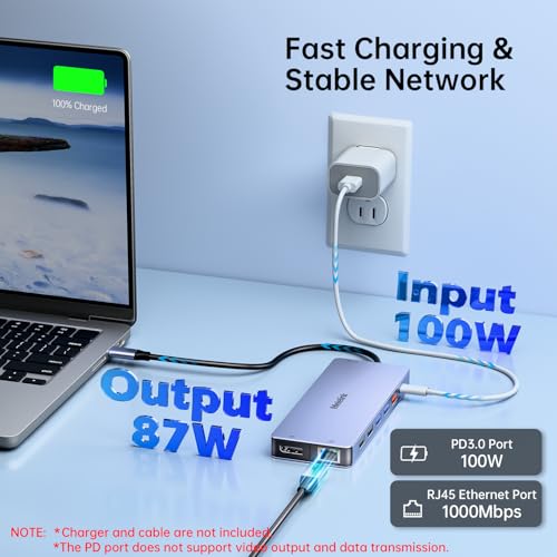 USB C Laptop Docking Station Dual Monitor for Dell/L | Computer Access - Image 6