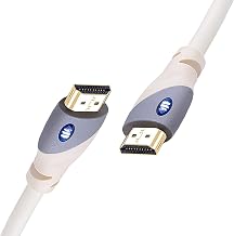 Monster HDMI Cable 4k Ultra HD with Ethernet - Corrosion-Resistant 24k Rose Gold Contacts and V-Grip Connection - HDMI Cable for PS3 and Computer Monitor - 6 FT