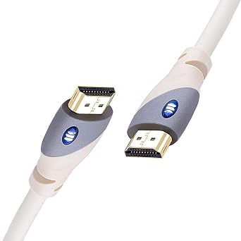 Monster HDMI Cable 4k Ultra HD with Ethernet - Corrosion-Resistant 24k Rose Gold Contacts and V-Grip Connection - HDMI Cable for PS3 and Computer Monitor - 6 FT