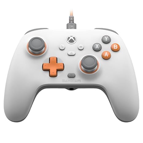 GameSir T7 Wired Controller for Xbox Series X|S, Xbox One & Windows 10/11, Plug and Play Gaming Gamepad with Hall Effect Joysticks/Hall Trigger, 3.5 mm Audio Jack - White