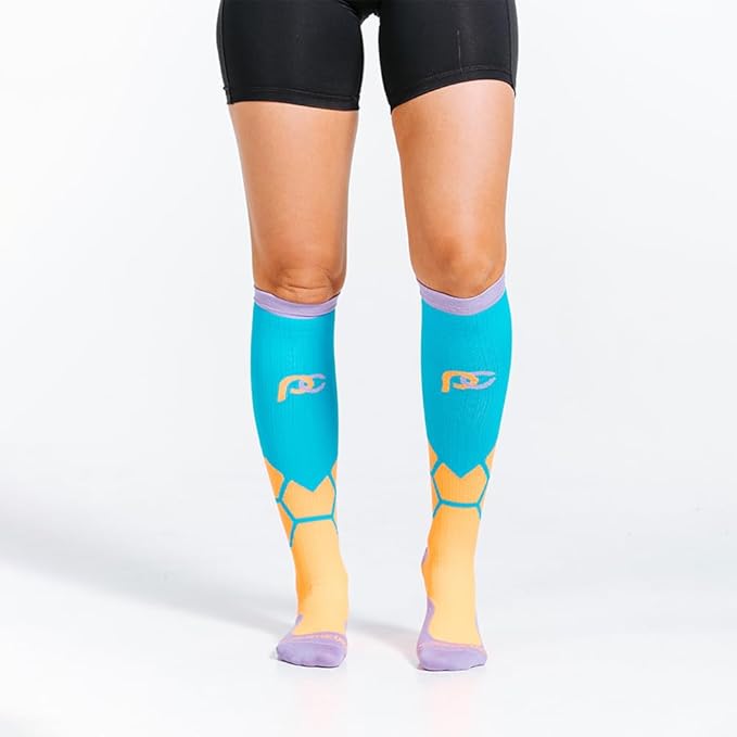 PRO Compression Running Marathon Socks - Calf-Length Travel and Sports Compression Socks for Foot and Ankle Support, Unisex