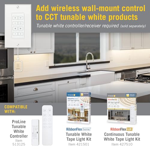 Armacost Lighting Wireless Light Switch for CCT Tunable White LED Lights 523423