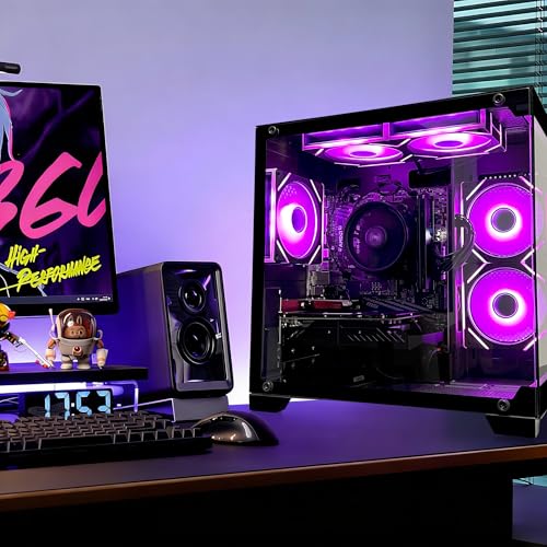 SKYESEV Gaming Desktop Computer PC,AMD Ryzen 5 5600,RTX3050 6GB,32GB DDR4