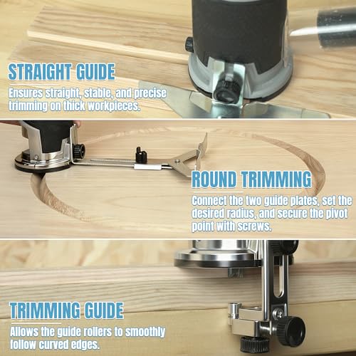 KEENTECH Brushless Cordless Compact Router, Fits Makita 18V Batteries, 6-Speed 1000W Fixed-Base Wood Router for Woodworking (Bare Tool, No Battery)