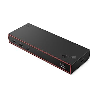 Lenovo ThinkPad USB 4 Smart Dock 5500 w/ 135W Adapter, Supports up to 4 Displays, 100W Power to Laptop, Integrated USB4 Cable, Eclipse Black - Image 2