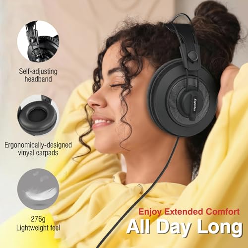 Superlux HD668B MKII Semi-Open Studio Headphones, 50mm Drivers, 56Ω, Wired