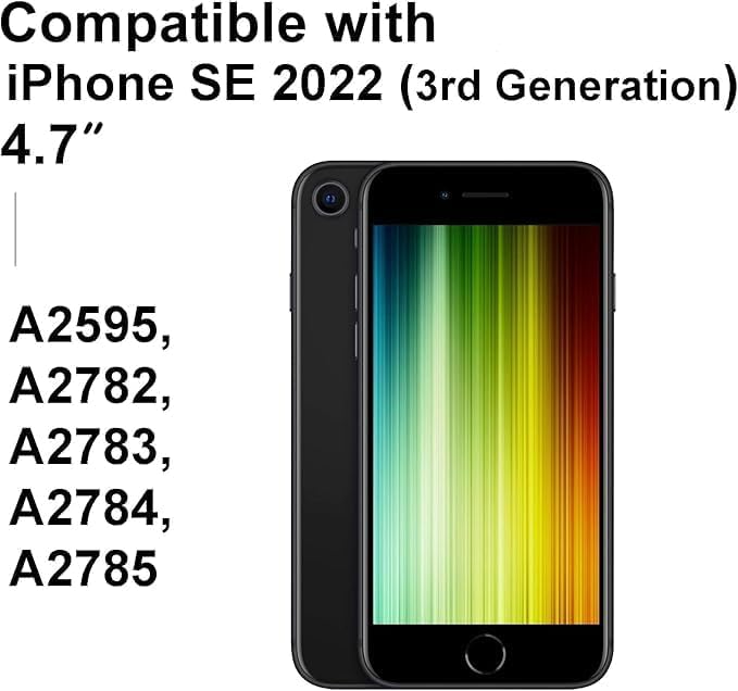LL TRADER Screen Replacement for iPhone SE 2022 (SE3) 4.7" LCD Retina FHD Display COF Touch Screen Digitizer with Repair Tool Kits, Waterproof Tape, Screen Protector