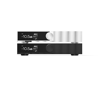 SMSL D400 MK2 Hi-Res DAC, MQA Decoder DSD512 XLR RCA Audio Converter Hi-Res DAC with AK4499EX chip, MQA decoding, DSD512, LDAC Bluetooth, XLR & RCA outputs for Desktop Hi-Fi Audio（Silver）