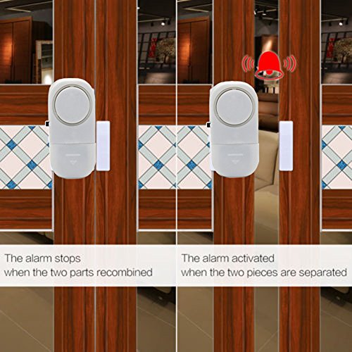 Wireless Entry Home Door Window Burglar Alarm-Safety Security Alarm System Magnetic Sensor (Pack of 5) 1