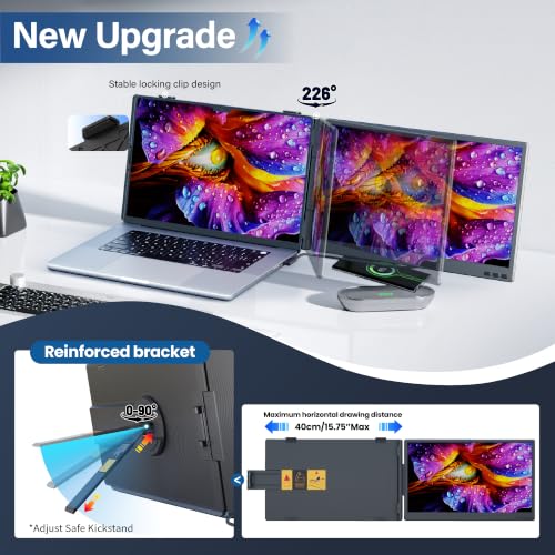 CIDETTY Laptop Screen Extender Monitor Portable, 14" | Computer Access - Image 7