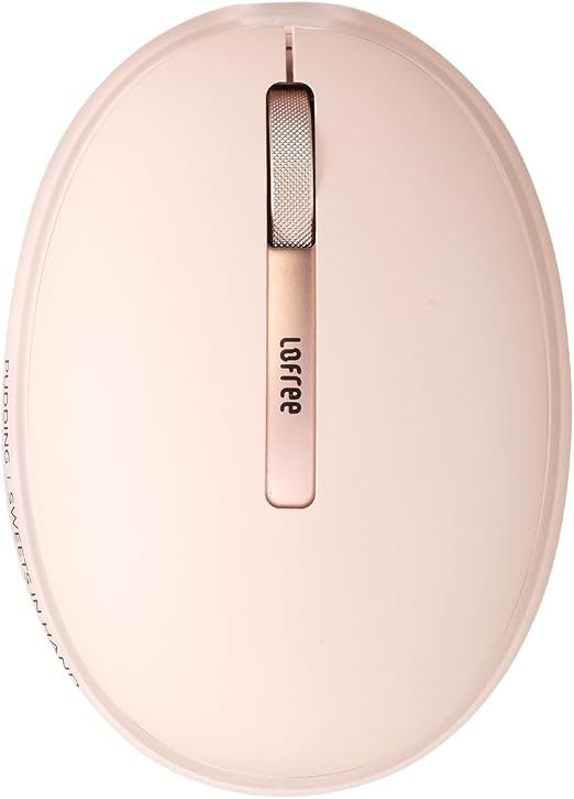 LOFREE Pudding Dual Mode Wireless Mouse with 5 Adjustable DPI Levels, Rechargeable, Office, for Windows, MacOS, iOS, Android, Compatible with PC, Mac, Laptop（Foundation）