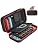 Switch Carrying Case Compatible with Nintendo & OLED, Portable Switch Travel Carry Case Fit for Joy-Con and Adapter, Hard Shell Protective OLED Pouch Bag with 20 Games, Red For N DS Cases & Storage