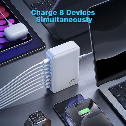 200W USB C Charger USB C Charger Block,Upgraded GaN | Charging & Power - Image 6