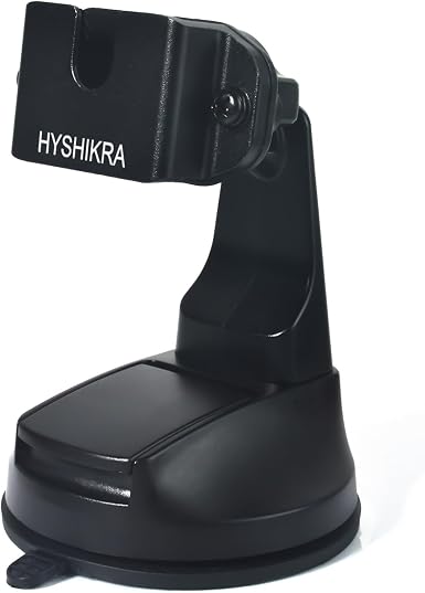 Universal Two-Way Radio & Microphone Mount with Heavy-Duty Sticky Gel Pad Suction Cup Base – Compatible with BaoFeng Kenwood Midland Motorola Radio or Micorphone with Back-Clip or Round Knob
