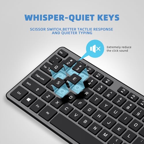 USB Wired Keyboard for Window,Comfortable Quiet Chocolate Keys, Durable Ultra-Slim Wired Computer Keyboard(QWERTY) for PC, Windows 11/10/8/7/XP/Vista KB1430