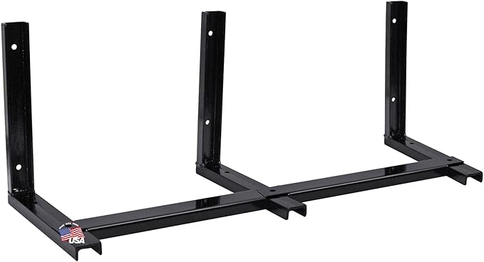 Buyers Products - 1701001 Mounting Brackets for 48 Inch Poly Truck Boxes, Black Steel, 15 x 14 Inches
