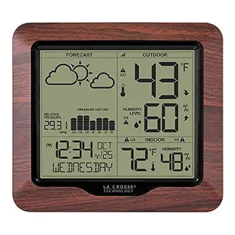 Wireless Digital Backlight Forecast Station with Pressure, 308-1417BL