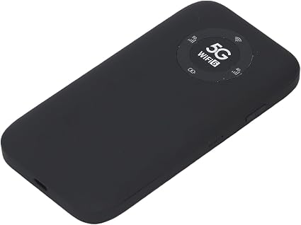 GOWENIC WiFi 6 Portable Hotspot 5G | SIM Card Router with 7100mAh Battery for 16 Users Travel (Black)