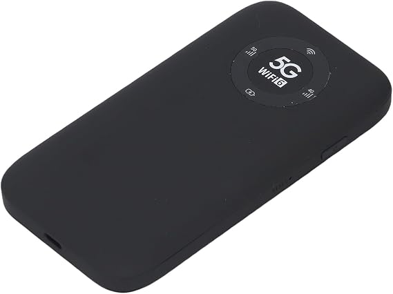 GOWENIC WiFi 6 Portable Hotspot 5G | SIM Card Router with 7100mAh Battery for 16 Users Travel (Black)