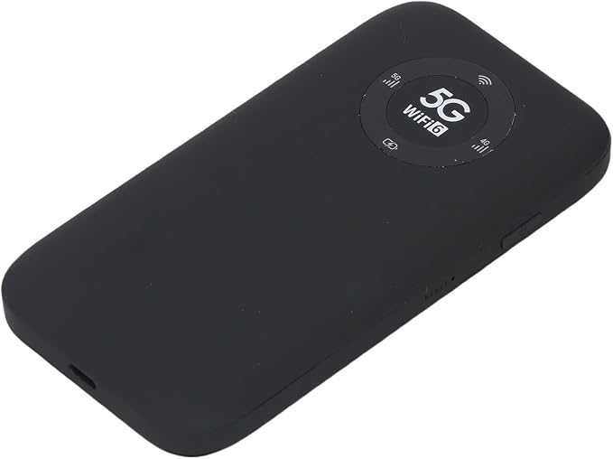 GOWENIC WiFi 6 Portable Hotspot 5G | SIM Card Router with 7100mAh Battery for 16 Users Travel (Black)