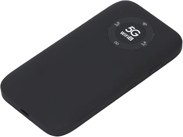 GOWENIC WiFi 6 Portable Hotspot 5G | SIM Card Router with 7100mAh Battery for 16 Users Travel (Black)