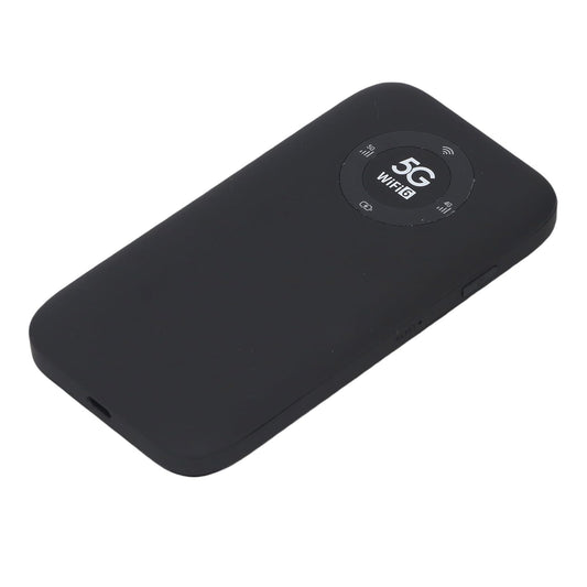 GOWENIC WiFi 6 Portable Hotspot 5G | SIM Card Router with 7100mAh Battery for 16 Users Travel (Black)