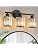 Modern 3 Light Crystal Vanity Light, Black Vertical Bathroom Light Fixture Over Mirror for Dressing Table Sink, Compatible with Dimmable Bulbs (Bulbs Not Included)