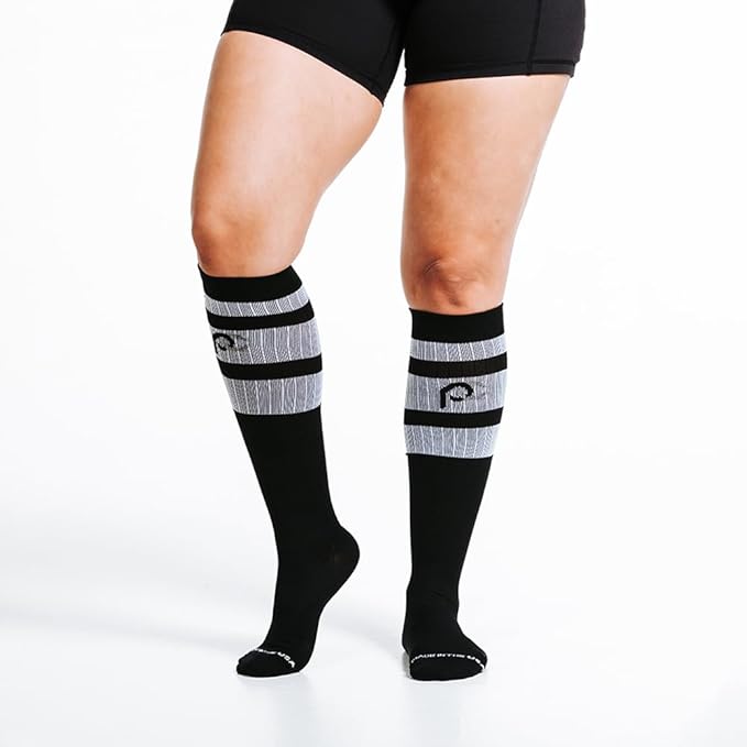 PRO Compression Running Marathon Socks - Calf-Length Travel and Sports Compression Socks for Foot and Ankle Support, Unisex