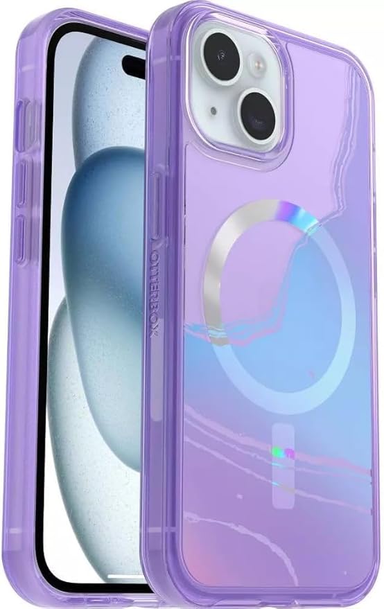 OtterBox iPhone 16e, 15, 14, & 13 Symmetry Series Case -, Snaps to MagSafe, Ultra-Sleek, Raised Edges Protect Camera & Screen (Galactic Dreaming)