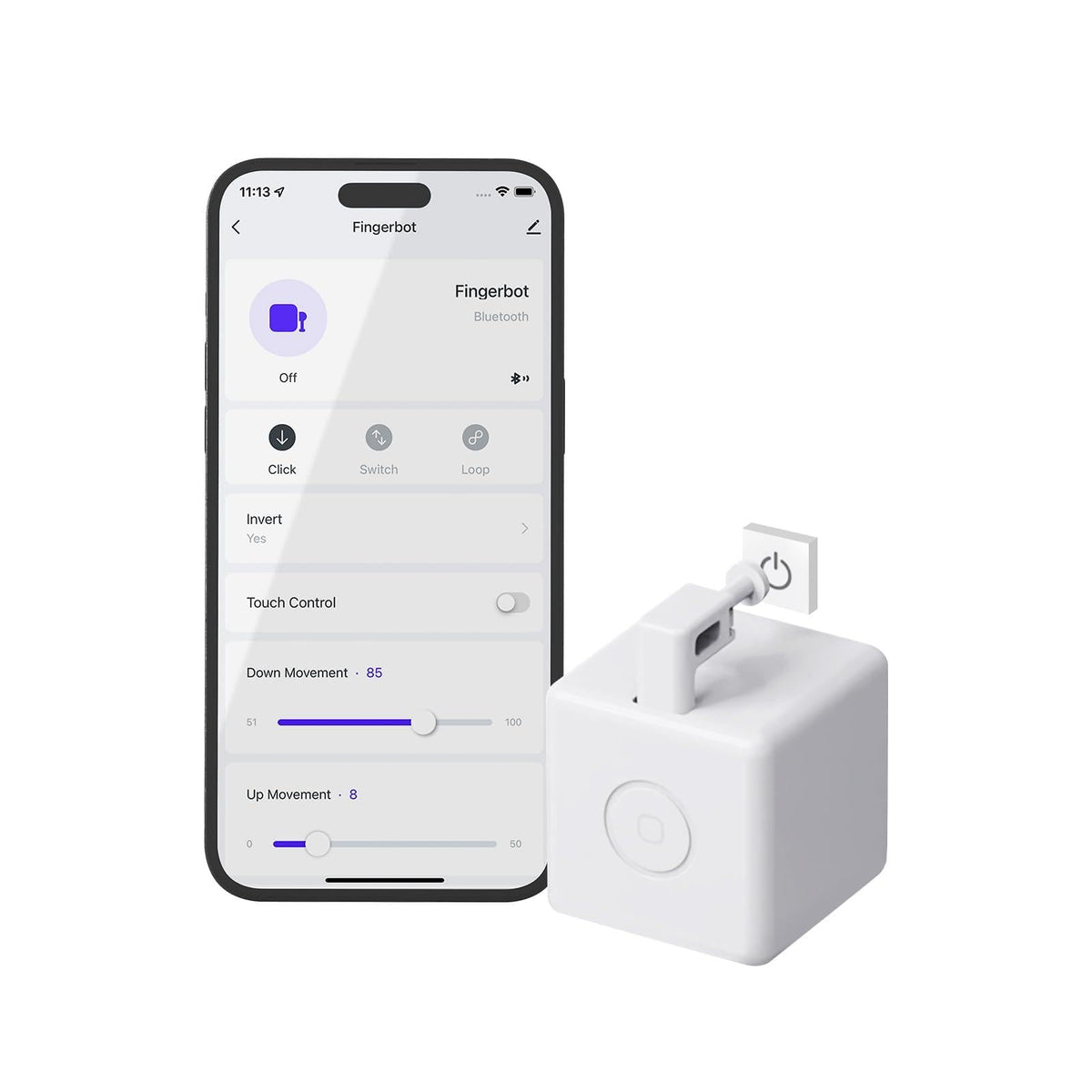 MOES Zigbee Fingerbot Plus, Smart Button Pusher, Needs MOES Zigbee Hub