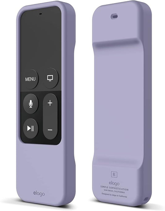 elago R1 Intelli Case [Lavender Grey]-[Magnet Technology][Anti-Slip][Lanyard Included][Heavy Shock Absorption] Compatible with Apple TV Siri Remote 1st Generation