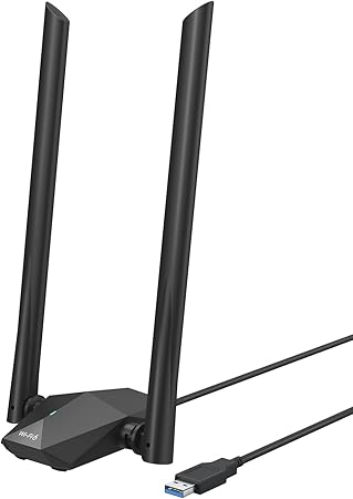 BrosTrend AX1800 USB WiFi 6 Adapter Long Range, High Gain Antennas, USB 3.0