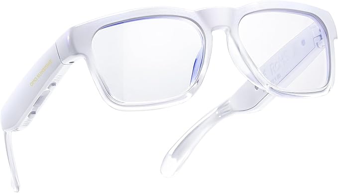 OhO sunshine Bluetooth Glasses: Voice Control and Open Ear Style Smart Glasses to Listen Music & Calls, UV400 Protection Lens