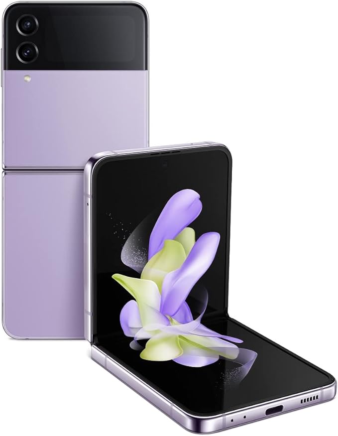 Samsung Galaxy Z Flip 4 5G, US Version, 256GB, Bora Purple - AT&T (Renewed)