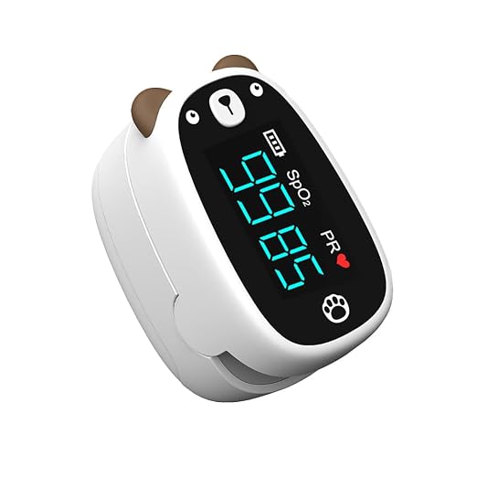 Fingertip Pulse Oximeter, Panda-Inspired Pulse Oximeter with SpO2 and Pulse Rate Display, Portable LED Finger Pulse Oximeter for Sports, Travel and Everyday Wellness Use