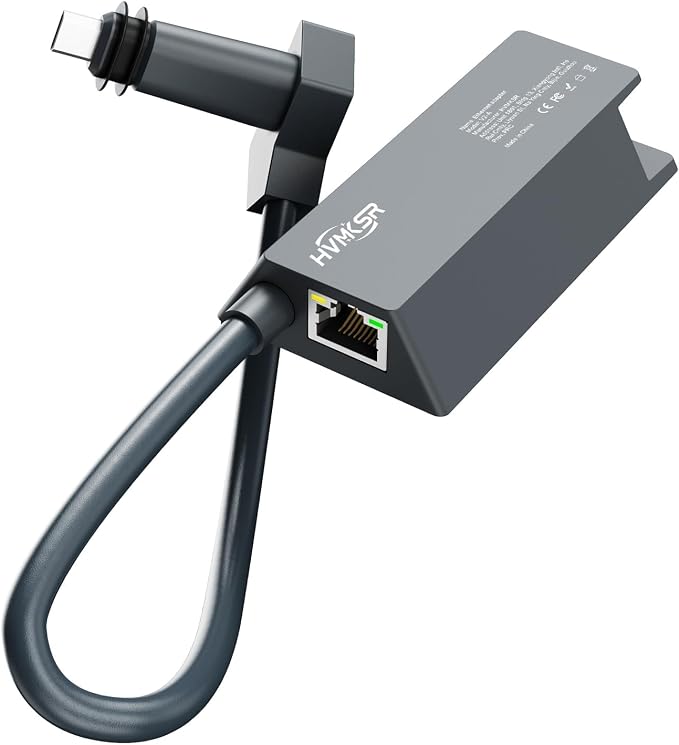 Starlink Ethernet Adapter for Gen 2 / V2 Rectangular Satellite, Gigabit RJ45 Wired Network Interface, High-Speed & Stable External Connection for Standard Actuated Kit