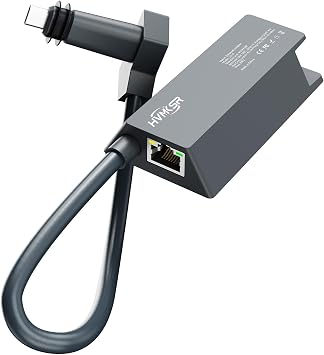 Starlink Ethernet Adapter for Gen 2 / V2 Rectangular Satellite, Gigabit RJ45 Wired Network Interface, High-Speed & Stable External Connection for Standard Actuated Kit