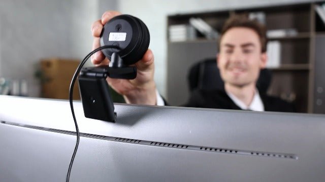 Angetube 2K Webcam for PC/Laptop/Mac, 1080P Computer Camera with RingLight