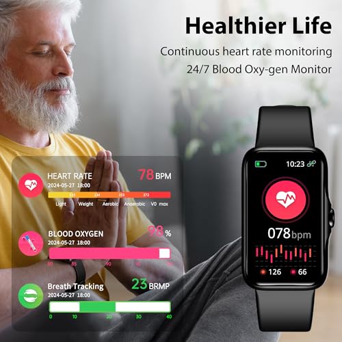 Fitness Tracker with 24/7 Continuous Heart Rate, Blo | Smartwatches - Image 4