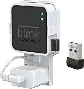 256GB USB Flash Drive with Outlet Wall Mount for Blink Sync Module 2, 1Pack