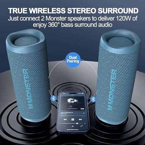 Monster S620 Bluetooth Speaker, Wireless Portable Ou | Audio Accessori - Image 3