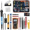 Soldering Iron Kit, Digital Multimeter Kit, Multi Tester, Voltage Tester, Measures AC/DC Voltage, Current, Resistance/Continuity/Diode/Triode. Electric Soldering Iron, Adjustable Temperature - Image 9