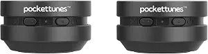 PocketTunes Bone‑Conduction Bluetooth Speakers – 2‑Pack Mini Wireless Speakers, Surface‑Amplifying Sound, True Wireless Stereo, USB‑C Rechargeable, Portable