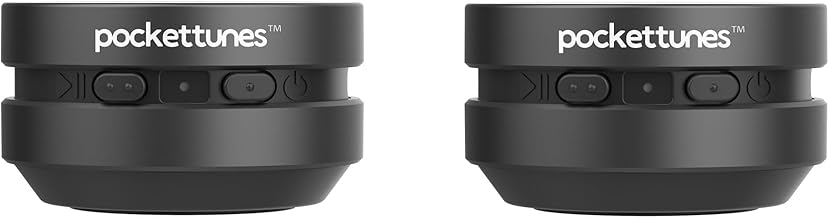 PocketTunes Bone‑Conduction Bluetooth Speakers – 2‑Pack Mini Wireless Speakers, Surface‑Amplifying Sound, True Wireless Stereo, USB‑C Rechargeable, Portable - Image 1