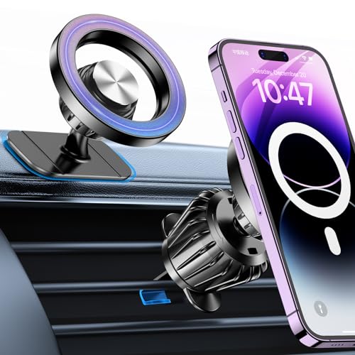 MagSafe Car Mount — 360° Magnetic Dash Holder for iPhone - Image 2