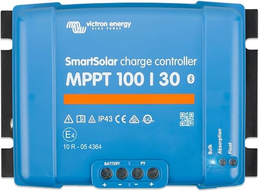 Victron Energy SmartSolar MPPT 100V 30 amp 12/24-Volt Solar Charge Controller (Bluetooth)