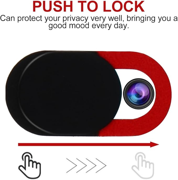 Mobestech Webcam Cover Privacy Protector for Laptop Phone Tablet Multi-Functional Slim Camera Cover Slide Sticker Compact and Lightweight