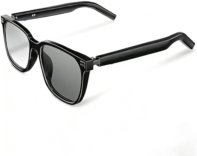 Smart Glasses, Photochromic Anti Blue Light Bluetooth Sunglasses, UV400 Protection, Open-Ear Audio, Hands-Free Calls, Voice Assistant, Wireless Eyewear for Men Women