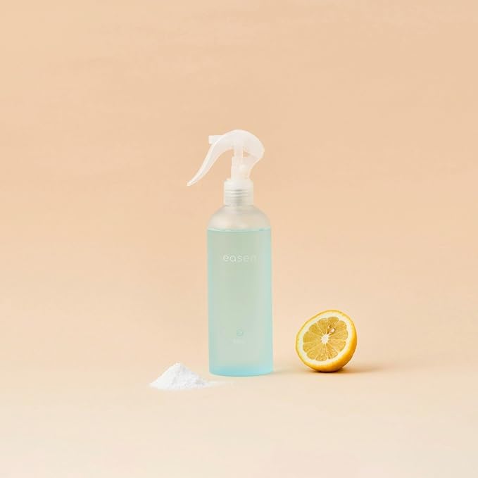 easen Glass Cleaner Spray - Streak-Free Shine, Plant-Based, Safe on All Glass & Mirrors, Refillable bottle and powder, 10 fl oz